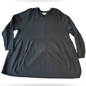 Style & Co. Women's Gray Crew Neck Plus Sized Sweater